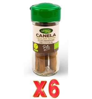 Pack de 6 unidades Artemis Canela Ceylán Rama15 G Especia Artemis
