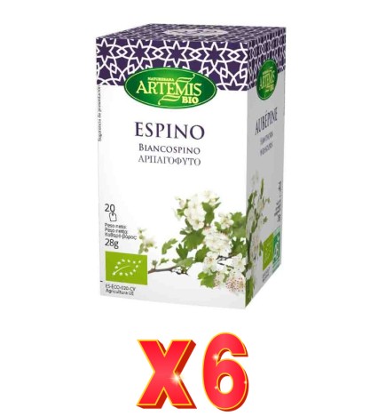 Pack de 6 unidades Artemis Espino20 Bolsitas Artemis