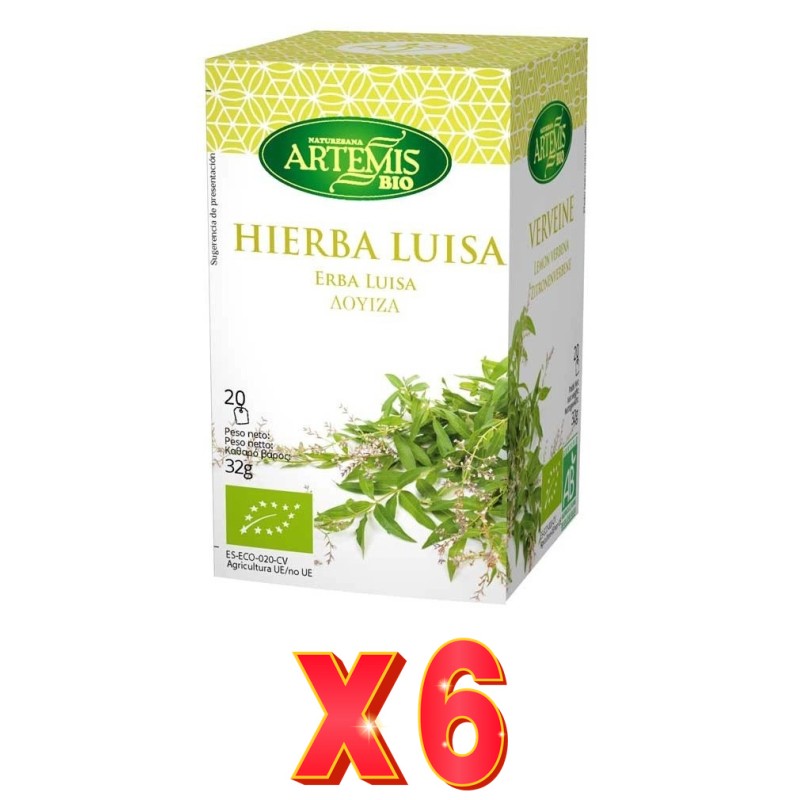 Pack de 6 unidades Artemis Hierba Luisa 20 Bolsitas Artemis Pack de 6 unidades Artemis Hierba Luisa 20 Bolsitas Artemis