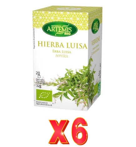 Pack de 6 unidades Artemis Hierba Luisa 20 Bolsitas Artemis