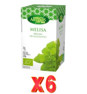 Pack de 6 unidades Artemis Melisa 20 Bolsitas Artemis