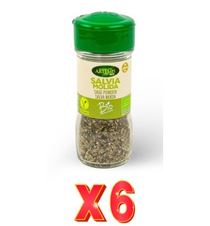 Pack de 6 unidades Artemis Salvia Molida 8 G Especia Artemis