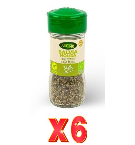 Pack de 6 unidades Artemis Salvia Molida 8 G Especia Artemis