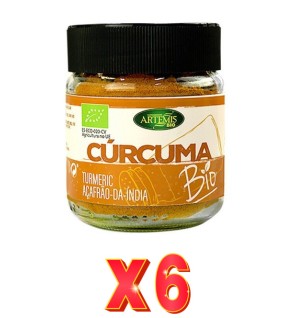 Pack de 6 unidades Artemis Tarro Cúrcuma 85 G Artemis