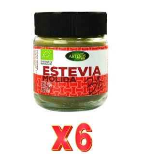 Pack de 6 unidades Artemis Tarro Estevia Molida 65 G Artemis