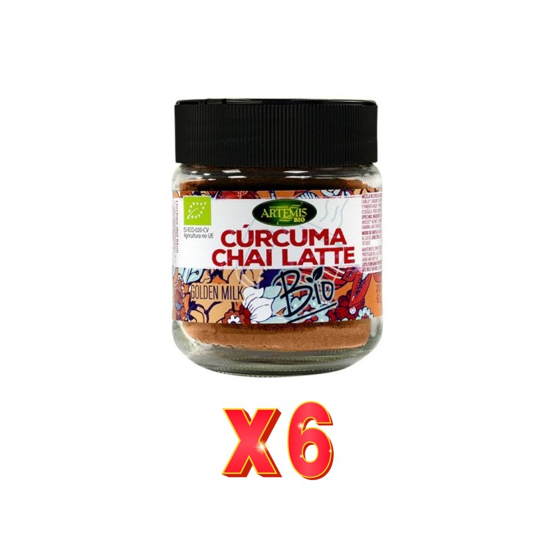 Pack de 6 unidades Artemis Tarro G. Cúr Chai Latte 60 G Artemis Pack de 6 unidades Artemis Tarro G. Cúr Chai Latte 60 G Artemis