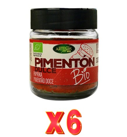 Pack de 6 unidades Artemis Tarro Pimentón Dulce 75 G Artemis