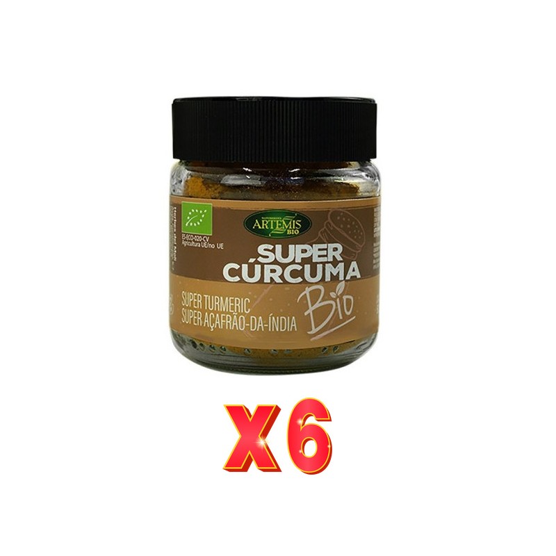 Pack de 6 unidades Artemis Tarro Súper Cúrcuma 80 G Artemis