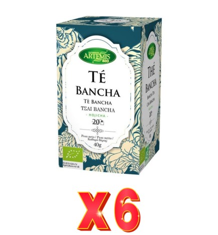Pack de 6 unidades Artemis Té Bancha (Hojicha)20 Bolsitas Artemis