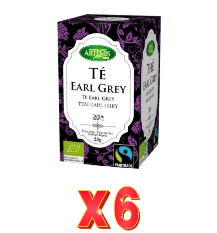 Pack de 6 unidades Artemis Té Earl Grey20 Bolsitas Artemis