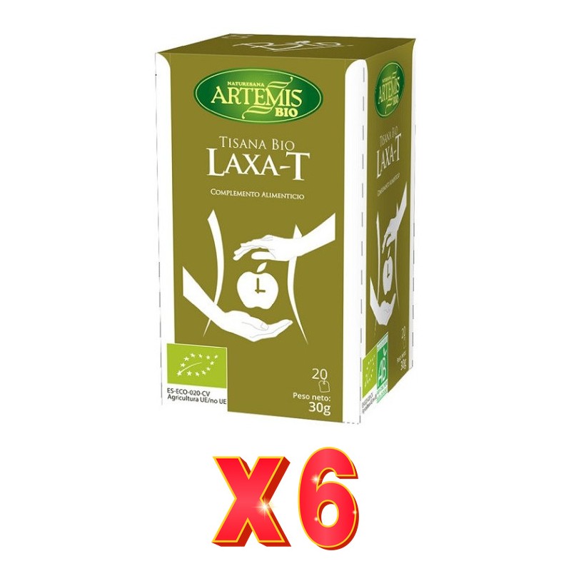 Pack de 6 unidades Artemis Tisana Laxa-T 20 Bolsitas Artemis