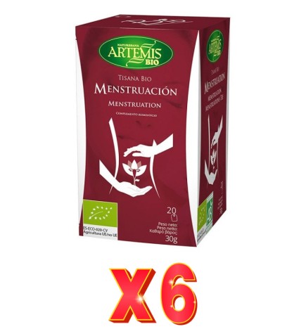 Pack de 6 unidades Artemis Tisana Mujer - Menstruación 20Bol Artemis