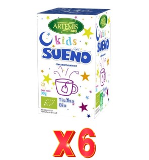 Pack de 6 unidades Artemis Tisana Niños - Sueño 20 Bolsitas Artemis