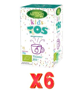 Pack de 6 unidades Artemis Tisana Niños - Tos 20 Bolsitas Artemis