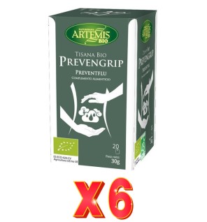 Pack de 6 unidades Artemis Tisana Prevengrip 20 Bolsitas Artemis