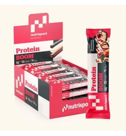 Nutrisport Barrita Protein Boom Queso Fresa 24Ud Nutrisport