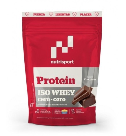 Nutrisport Proteina Iso Whey Cero Chocolate Doypack 450Gr Nutrisport