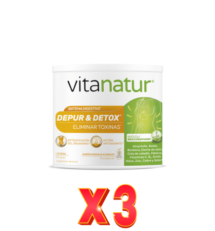 Pack de 3 unidades Vitanatur Depur & Detox 200Gr Vitanatur
