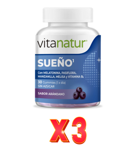 Pack de 3 unidades Vitanatur Gummies Sueño 30Ud Vitanatur