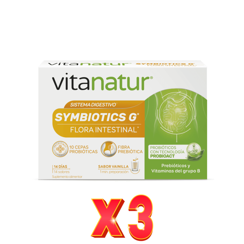 Pack de 3 unidades Vitanatur Simbiotic G Turbo 14 Sobr Vitanatur