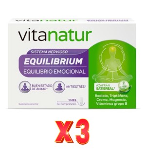Pack de 3 unidades Vitanatur Equilibrio 60 Comprimidos Vitanatur