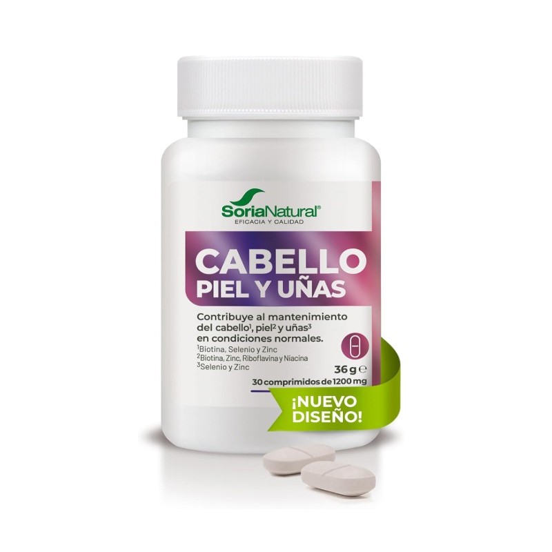Cabello, Piel Y Uñas Comprimidos 30 X 1200 Mg Soria Natural