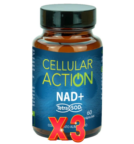 Pack de 3 unidades Cellular Action NAD+ TetraSOD® 60 Cápsulas Bioserum