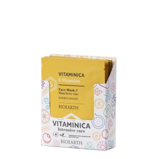 Mascarilla Facial 6 Vitaminas - Energy Boost, 1 Ud Bioearth