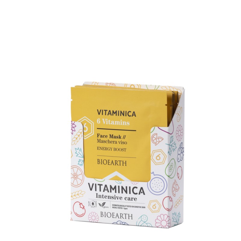 Mascarilla Facial 6 Vitaminas - Energy Boost, 1 Ud Bioearth Mascarilla Facial 6 Vitaminas - Energy Boost, 1 Ud Bioearth