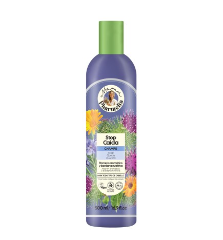 Champú Stop Caida Romero Aromático Y Bardana Nutritiva 500 Ml Mama Pharmelia