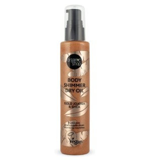 Aceite Seco Body Shimmer Jojoba Dorada Y Karité, 100 Ml Organic Shop