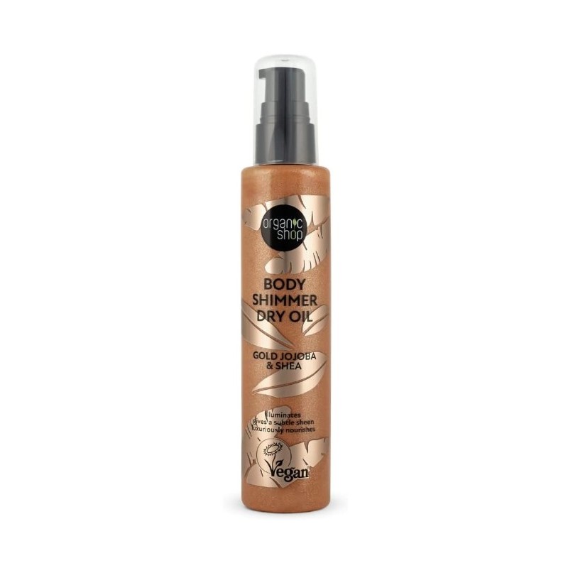 Aceite Seco Body Shimmer Jojoba Dorada Y Karité, 100 Ml Organic Shop Aceite Seco Body Shimmer Jojoba Dorada Y Karité, 100 Ml Organic Shop