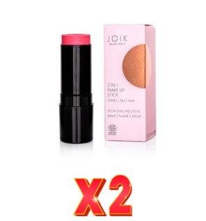 Pack de 2 unidades Joi Stick Multifunción 3 En 1 (Mejillas, Labios Y Ojos) 01 Blushing Pink 8,5 Gr Joik