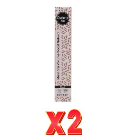 Pack de 2 unidades Mascara De Pestañas Black, 8 Ml Charlotte Bio