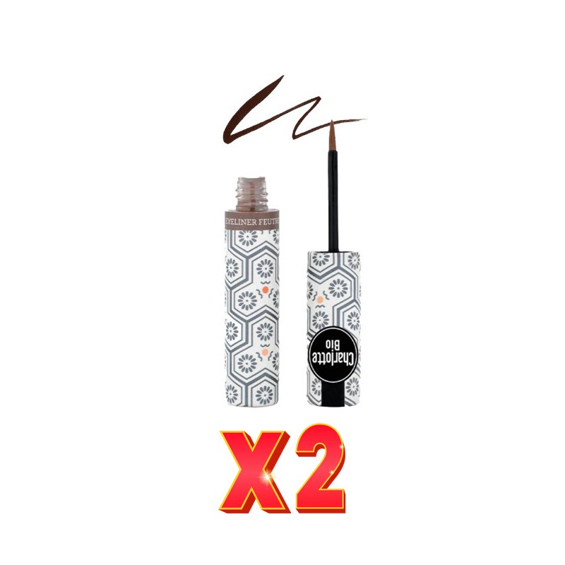 Pack de 2 unidades Delineador De Ojos Brown, 3 Ml Charlotte Bio Pack de 2 unidades Delineador De Ojos Brown, 3 Ml Charlotte Bio