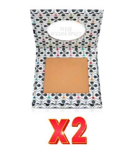 Pack de 2 unidades Polvo Compacto Golden Honey, 7 G. Charlotte Bio