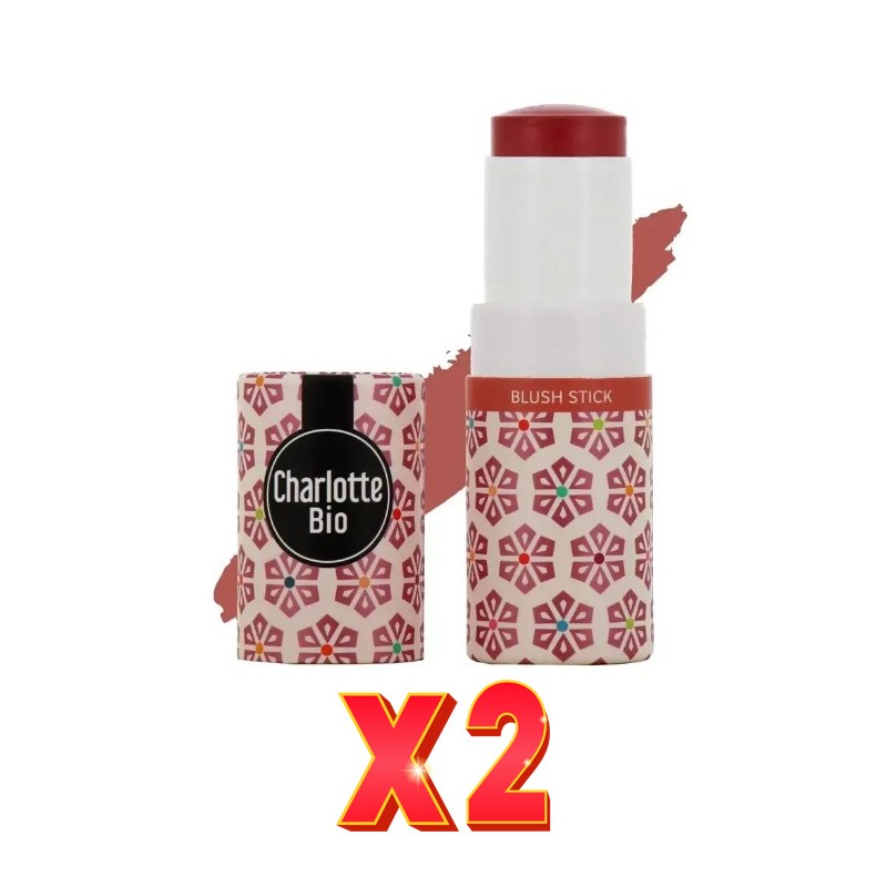 Pack de 2 unidades Rubor En Crema Rosewood - Stick, 5 G. Charlotte Bio