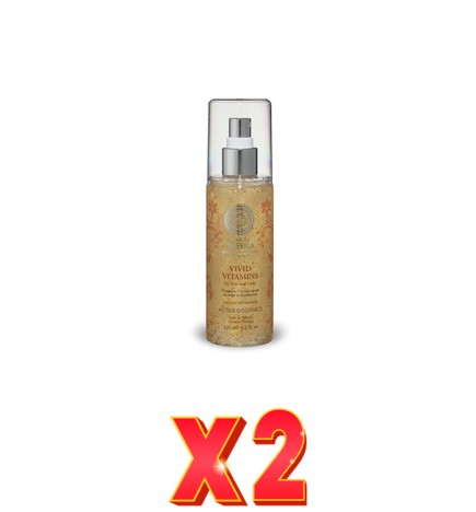 Pack de 2 unidades Vitaminas Vivas Con Efecto Glow, 125 Ml Natura Siberica