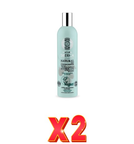 Pack de 2 unidades Balsamo Capilar Volumen Y Frescor. Para Cabello Graso, 400 Ml Natura Siberica