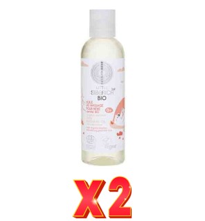 Pack de 2 unidades Aceite De Masaje Organico Para Bebes, 200Ml Natura Siberica