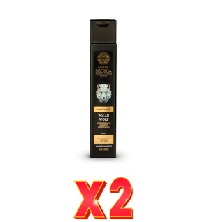 Pack de 2 unidades Champú Acondicionador Ftalecedor 2 En 1 Lobo Polar, 250 Ml Natura Siberica