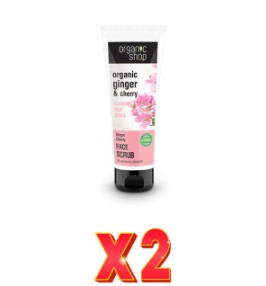 Pack de 2 unidades Peeling Facial Limpiador Gengibre Y Cerezas, 75 Ml Organic Shop