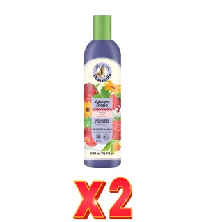 Pack de 2 unidades "Acondicionador De Volumen Diario Para Todo Tipo De Cabello Con Leche Cuajada Y Fresa Silvestre, 500Ml" Mama