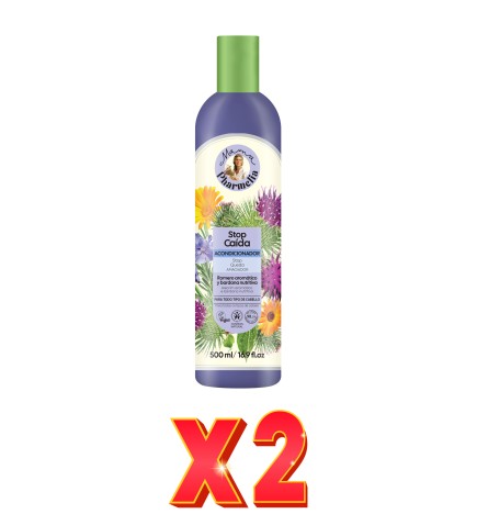 Pack de 2 unidades "Acondicionador  Stop Caida Para Todo Tipo De Cabello Con Romero Aromático Y Bardana Nutritiva, 500Ml" Mama P
