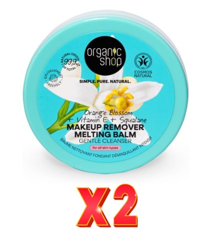 Pack de 2 unidades Bálsamo Limpiador Desmaquillante Suave, 100 Ml Organic Shop