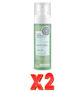 Pack de 2 unidades Tónico Facial Nutritivo Para Piel Seca Y Apagada Certificado Orgánico, 100 Ml Natura Siberica
