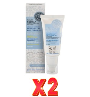 Pack de 2 unidades Cremigel Facial Equilibrante Certificado Orgánico Para Piel Grasa Y Mixta, 50 Ml Natura Siberica