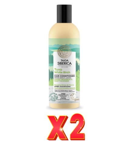 Pack de 2 unidades Acondicionador Capilar Natural Superfrescor Y Cabello Grueso Natura Siberica