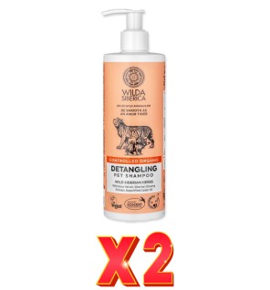 Pack de 2 unidades Champú Desenredante Para Mascotas , 400 Ml Natura Siberica