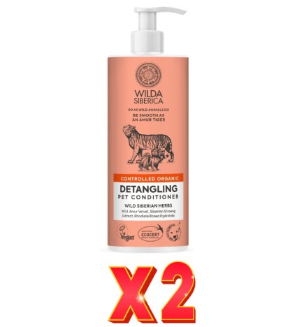 Pack de 2 unidades Acondicionador Desenredante Para Mascotas , 400 Ml Natura Siberica